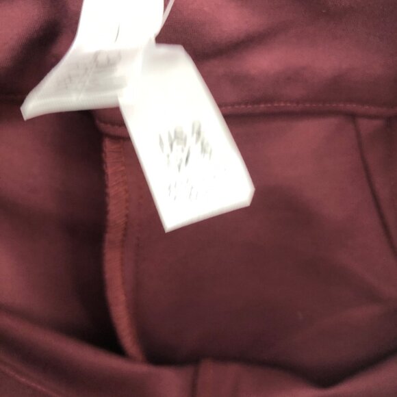 MarlaWynne Pants Women 2 Red Ponte Stretch Slim Leg Pull On Everyday Casual NWT - Picture 6 of 13